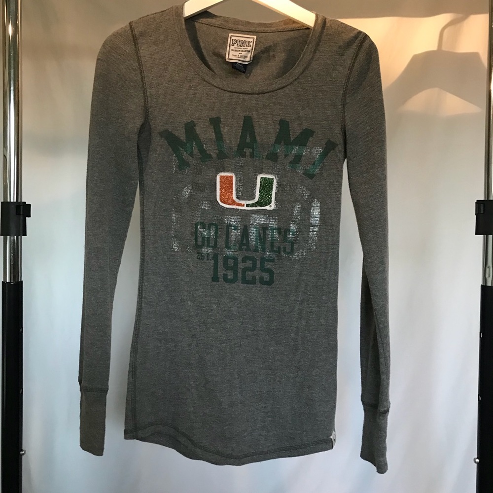 PINK University of Miami Long Sleeve